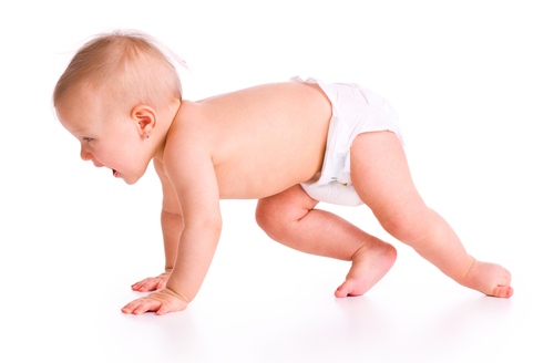 crawling baby