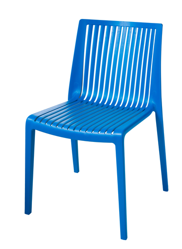 a blue chair