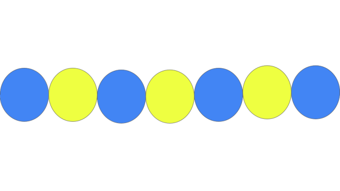 yellow blue pattern