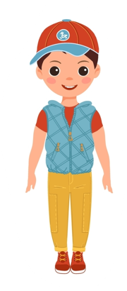 boy in spring summer outfit