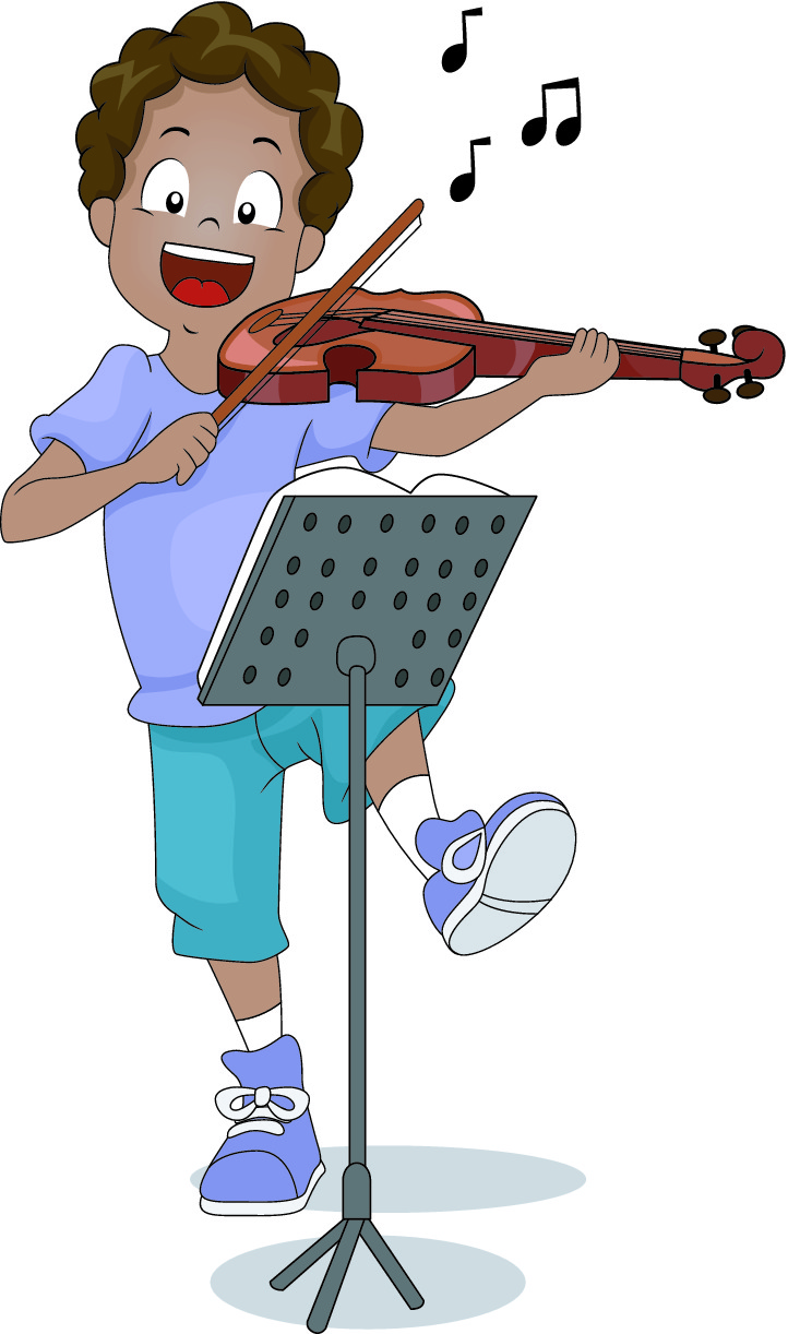 boy playing violin