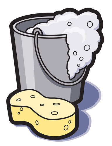 bucket of water