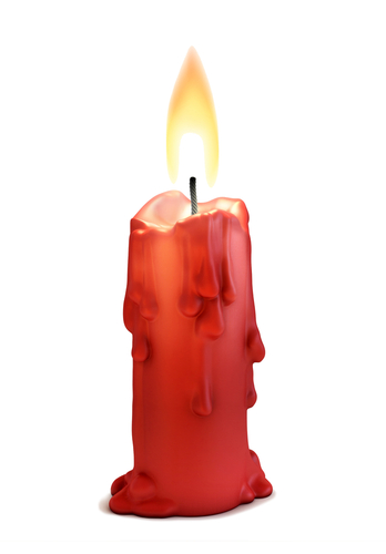 Image of a burning candle. 