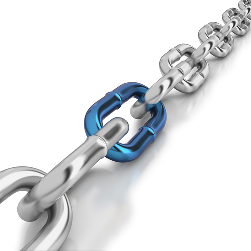 chain with highlighted link