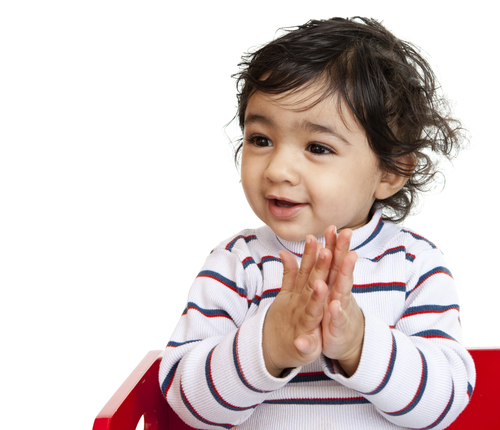 child in high chair