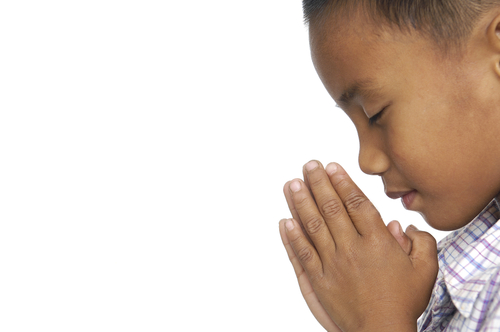 child praying