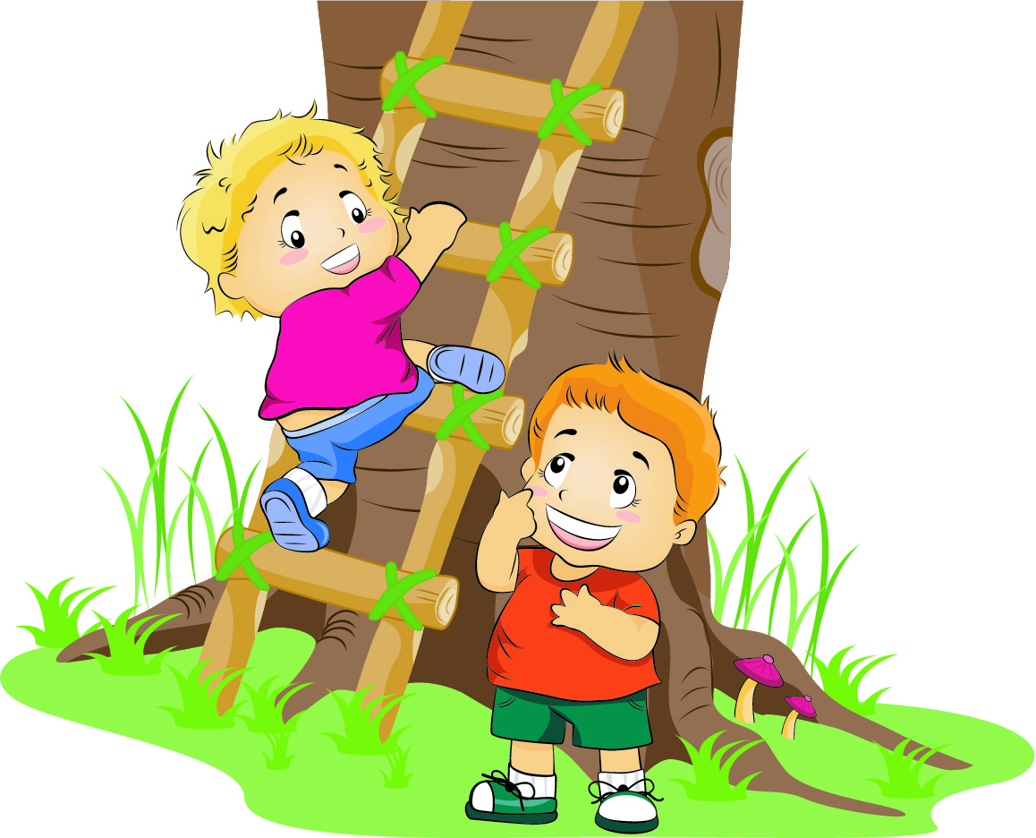boy climbing a tree
