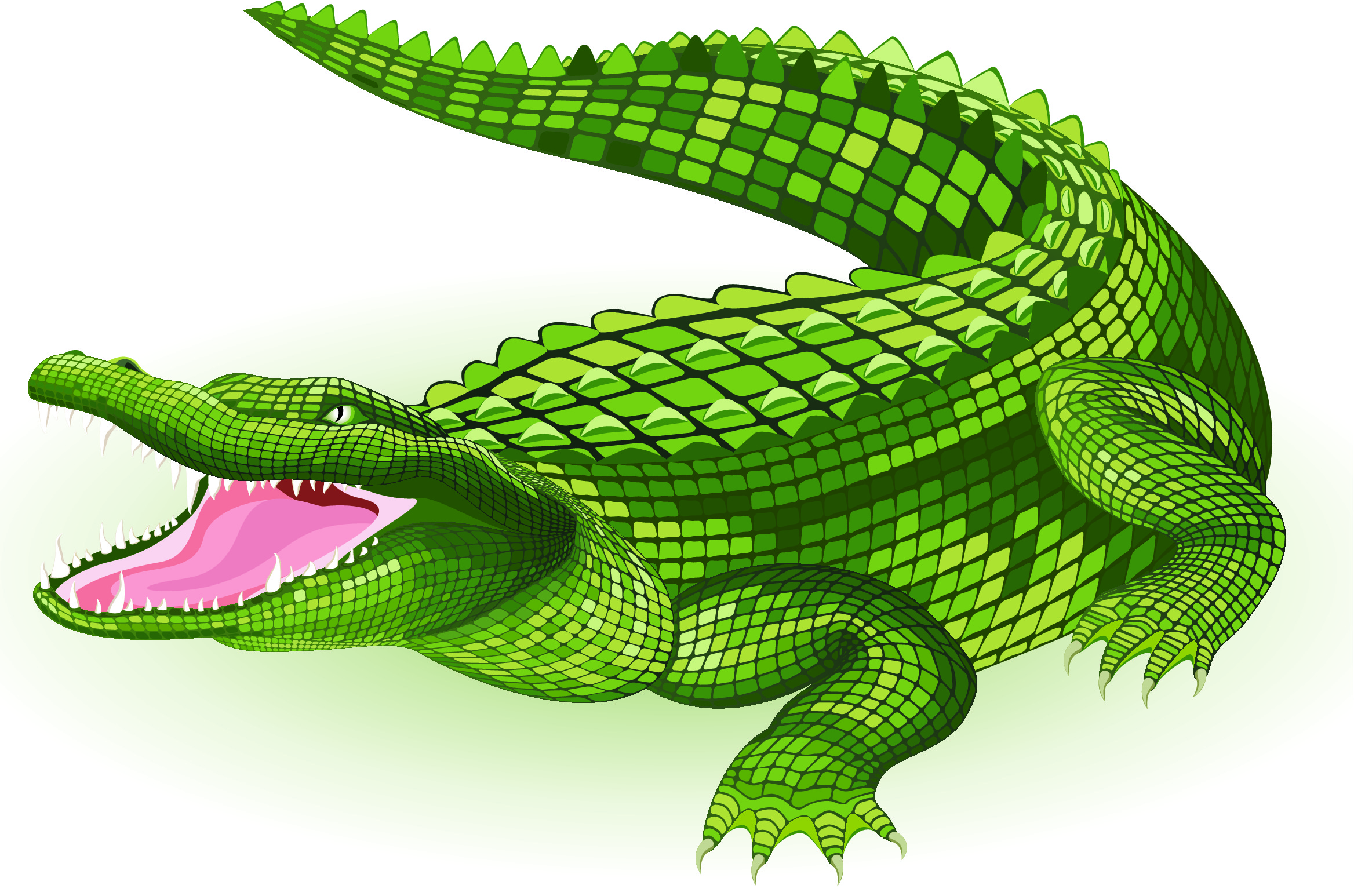 A cartoon crocodile.