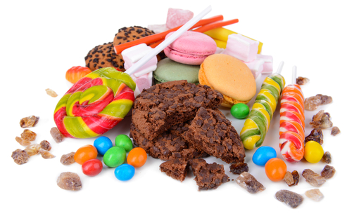 A selection of different sweets and cookies