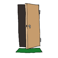 Cartoon door