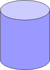 blue cylinder