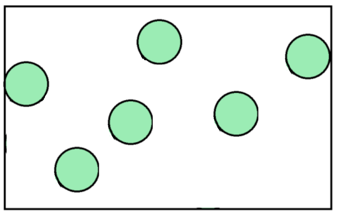 particle diagram of a gas