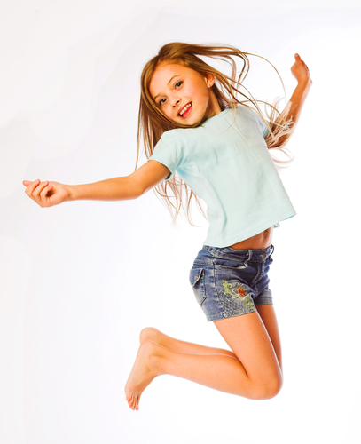 girl jumping