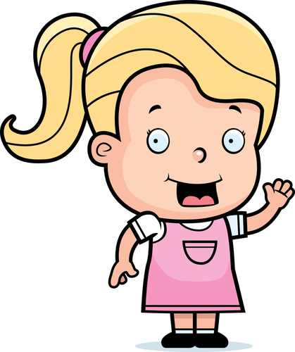 cartoon blond girl