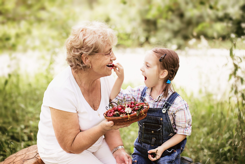 granny and grandaughter