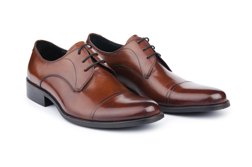 Pair of brown, leather shoes