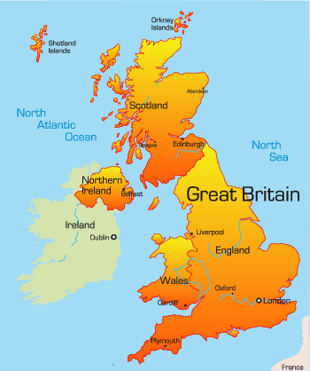 map of great britain