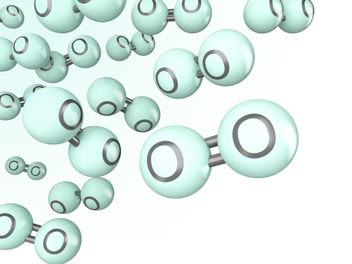 Image of oxygen molecules
