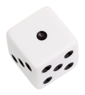 dice with 1 on it