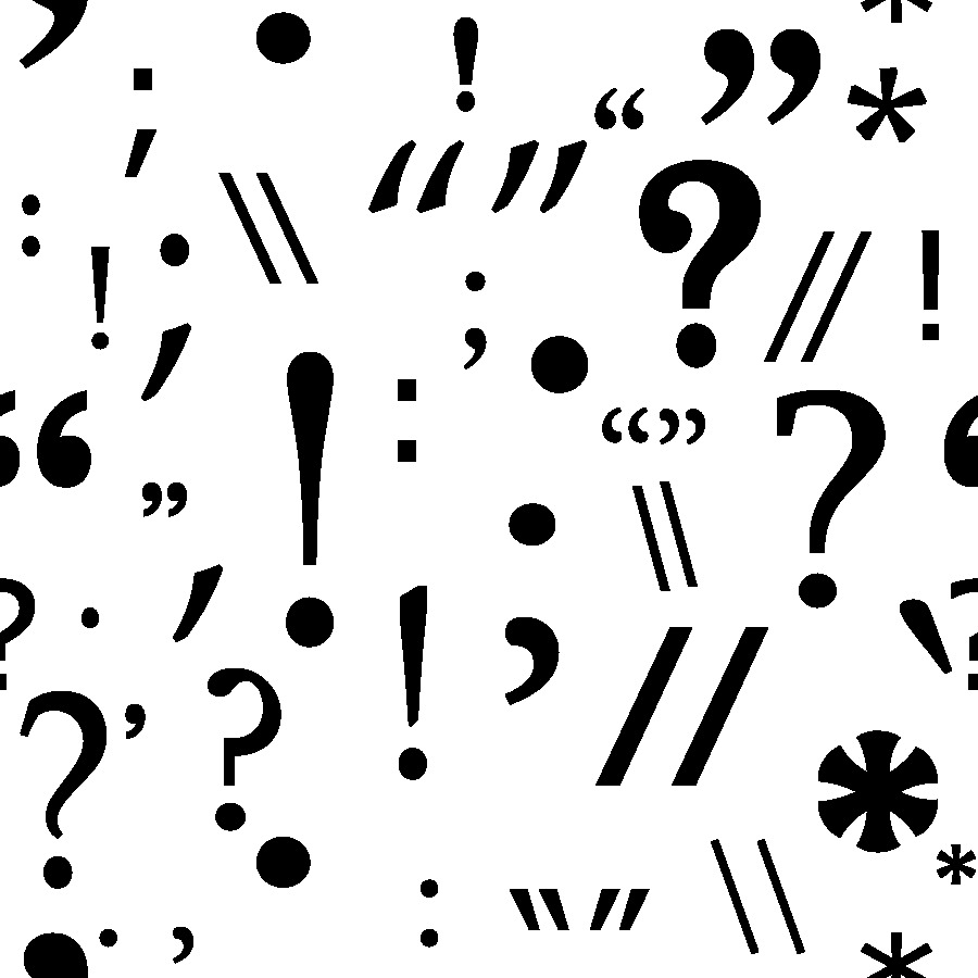 lots of punctuation marks