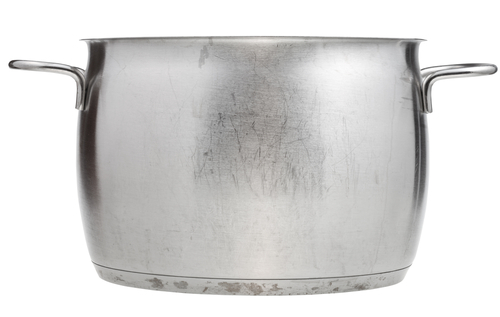 steel cooking pot