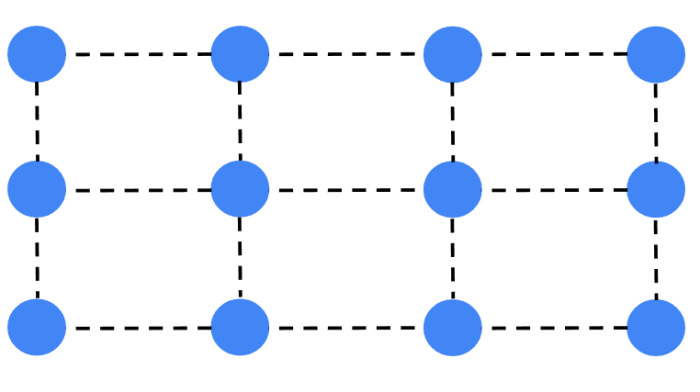 particle bonds compressed in a solid