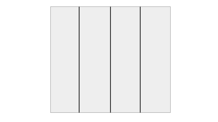 square split into 4 parts