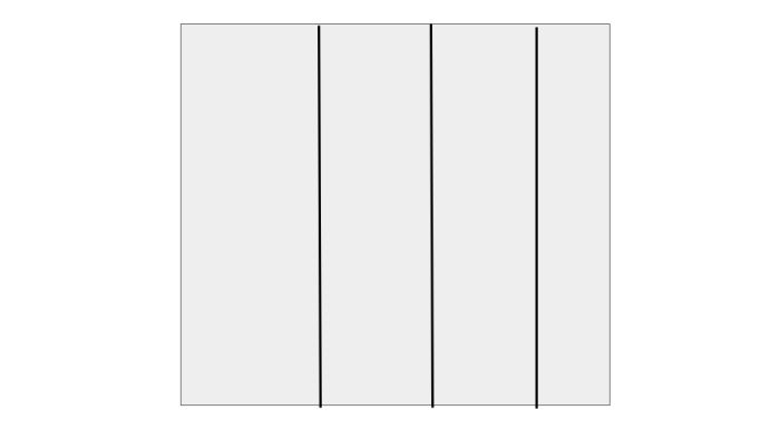 square split into 4 parts