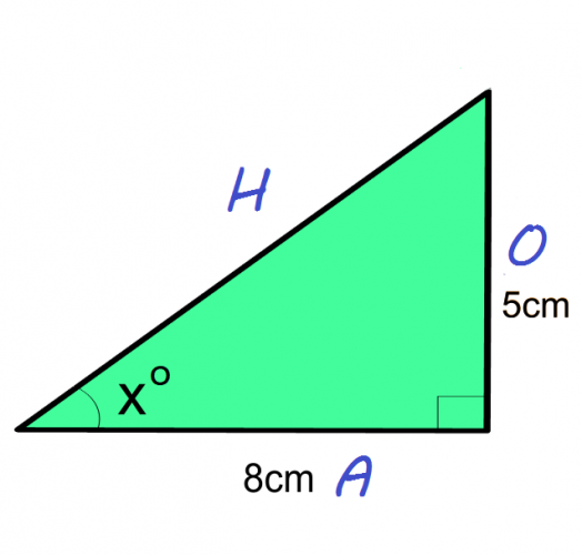 O=5, A=8