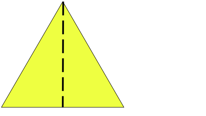 triangle with line of symmetry